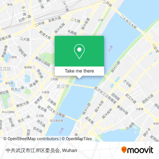 中共武汉市江岸区委员会 map