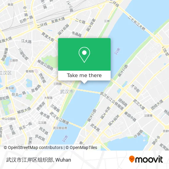 武汉市江岸区组织部 map