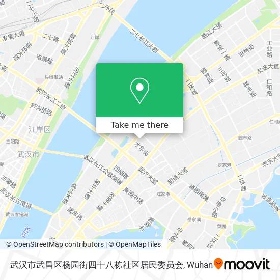 武汉市武昌区杨园街四十八栋社区居民委员会 map