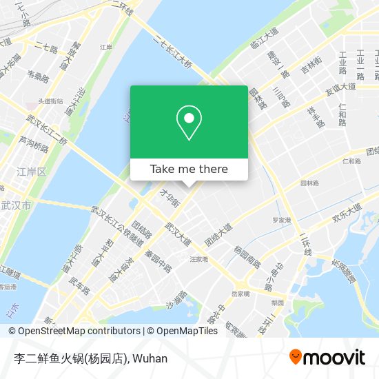 李二鲜鱼火锅(杨园店) map