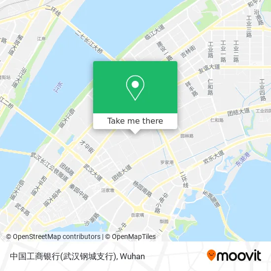 中国工商银行(武汉钢城支行) map
