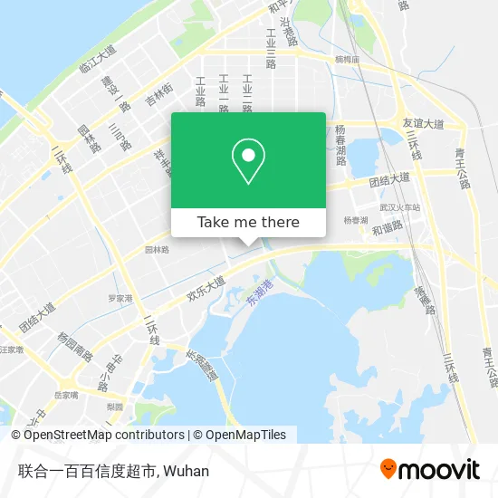联合一百百信度超市 map