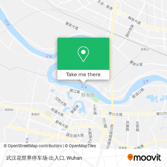 武汉花世界停车场-出入口 map