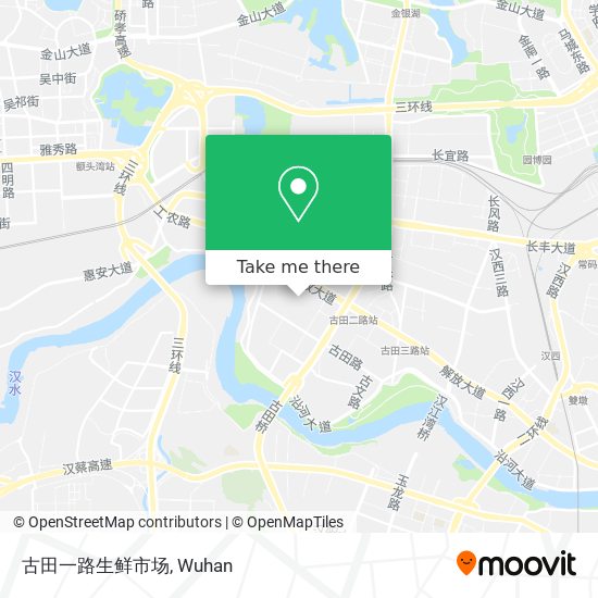 古田一路生鲜市场 map