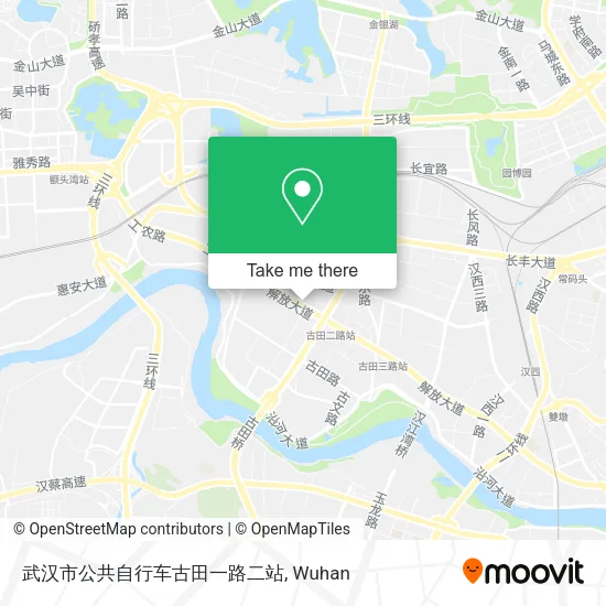 武汉市公共自行车古田一路二站 map