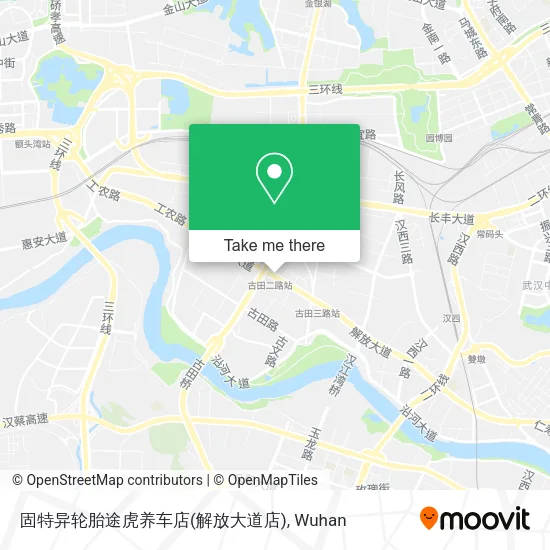 固特异轮胎途虎养车店(解放大道店) map