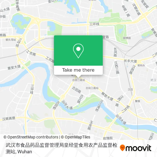 武汉市食品药品监督管理局皇经堂食用农产品监督检测站 map