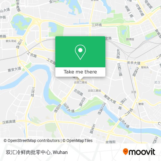 双汇冷鲜肉批零中心 map