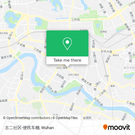 古二社区-便民车棚 map