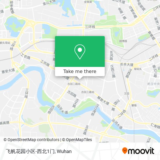 飞帆花园小区-西北1门 map