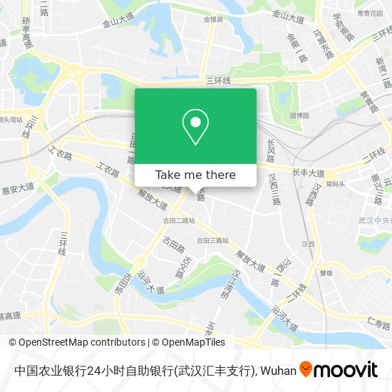 中国农业银行24小时自助银行(武汉汇丰支行) map