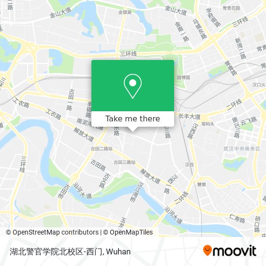 湖北警官学院北校区-西门 map