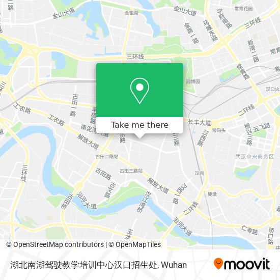 湖北南湖驾驶教学培训中心汉口招生处 map