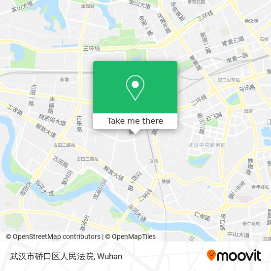 武汉市硚口区人民法院 map