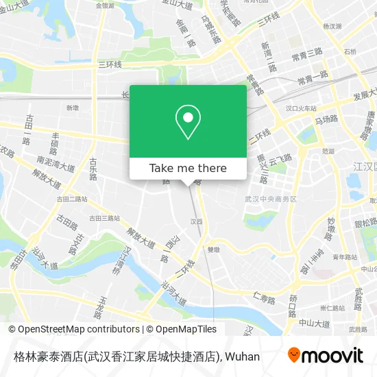 格林豪泰酒店(武汉香江家居城快捷酒店) map