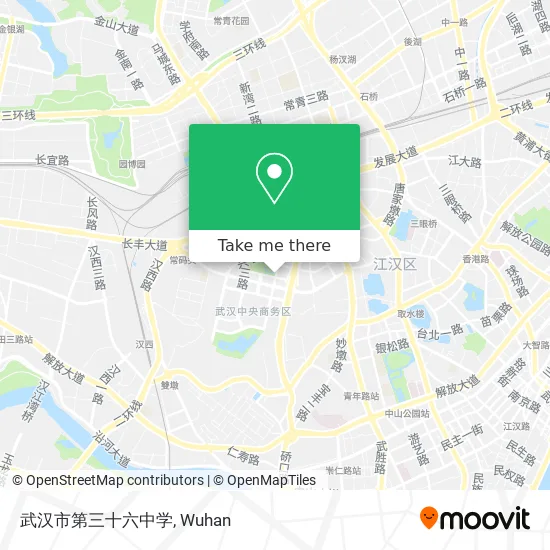武汉市第三十六中学 map