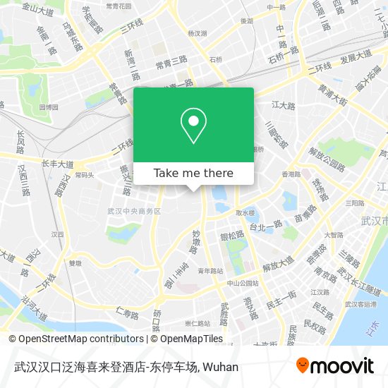 武汉汉口泛海喜来登酒店-东停车场 map