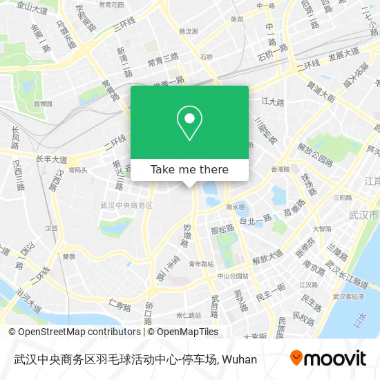 武汉中央商务区羽毛球活动中心-停车场 map