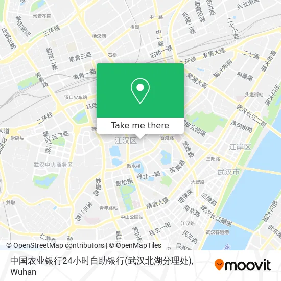 中国农业银行24小时自助银行(武汉北湖分理处) map