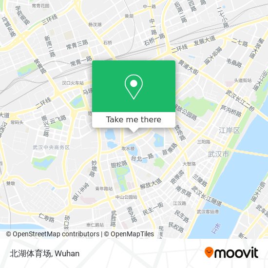 北湖体育场 map