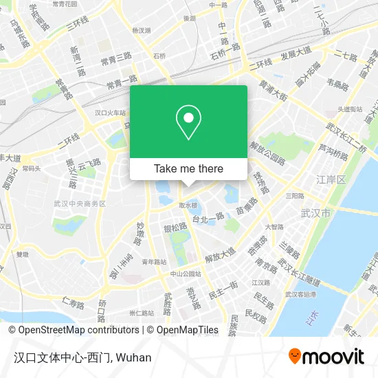 汉口文体中心-西门 map