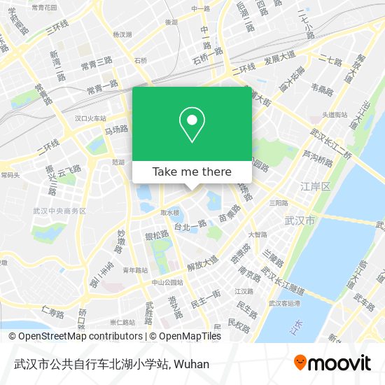 武汉市公共自行车北湖小学站 map