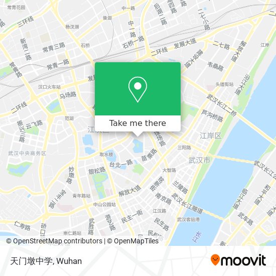 天门墩中学 map