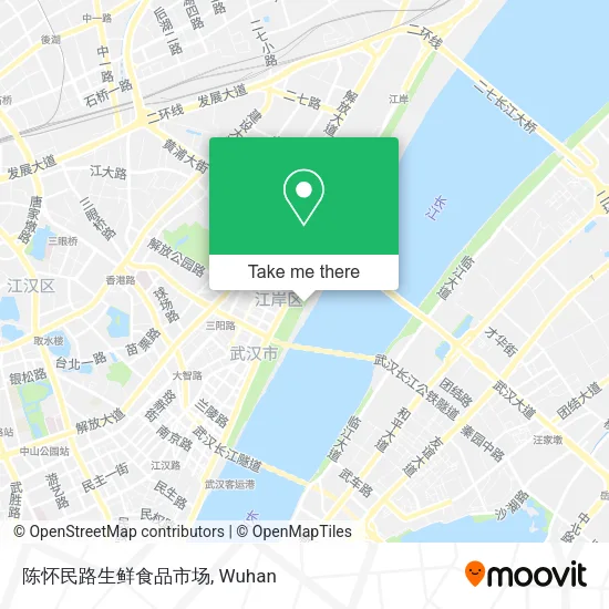 陈怀民路生鲜食品市场 map