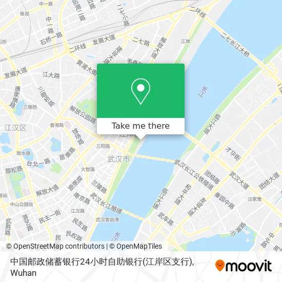 中国邮政储蓄银行24小时自助银行(江岸区支行) map
