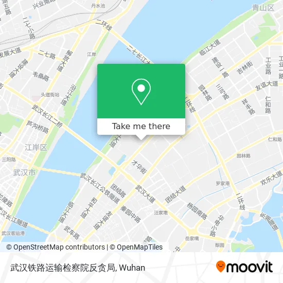 武汉铁路运输检察院反贪局 map