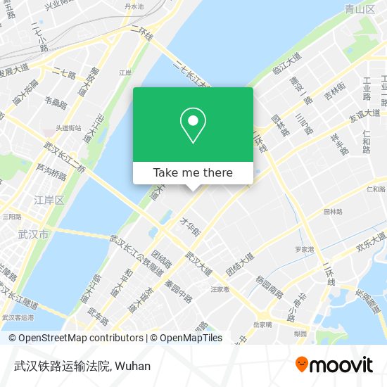 武汉铁路运输法院 map