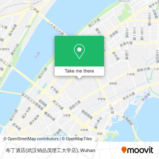 布丁酒店(武汉销品茂理工大学店) map