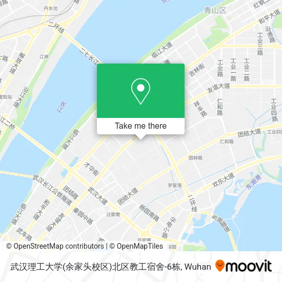 武汉理工大学(余家头校区)北区教工宿舍-6栋 map