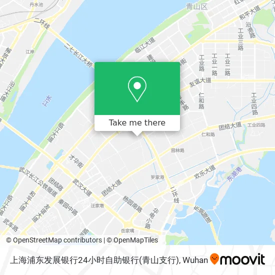 上海浦东发展银行24小时自助银行(青山支行) map