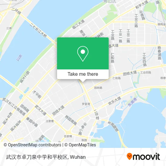武汉市卓刀泉中学和平校区 map