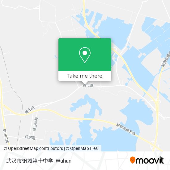 武汉市钢城第十中学 map