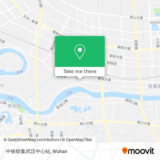 中铁联集武汉中心站 map