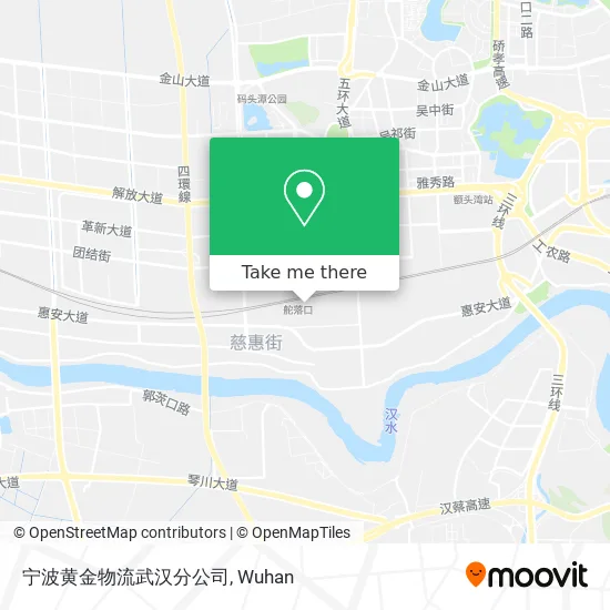 宁波黄金物流武汉分公司 map