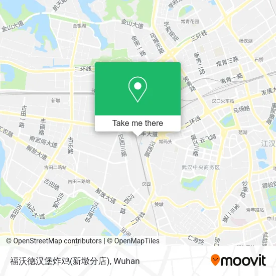 福沃德汉堡炸鸡(新墩分店) map