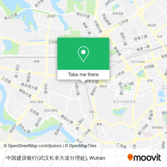 中国建设银行(武汉长丰大道分理处) map
