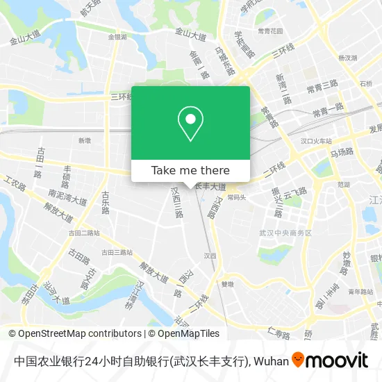 中国农业银行24小时自助银行(武汉长丰支行) map