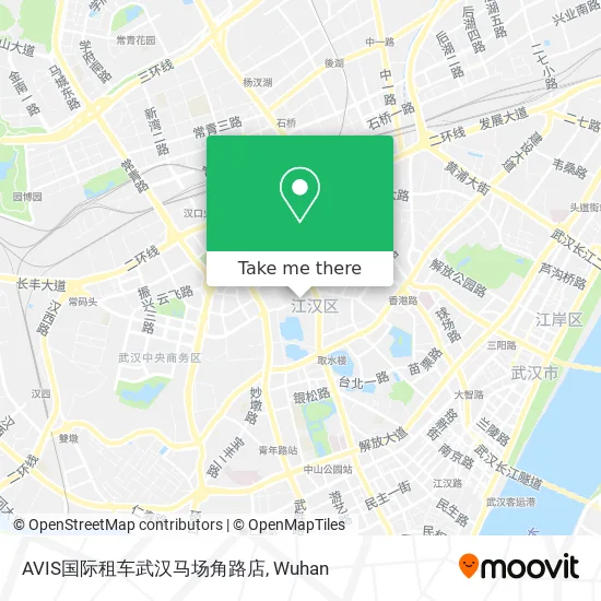 AVIS国际租车武汉马场角路店 map