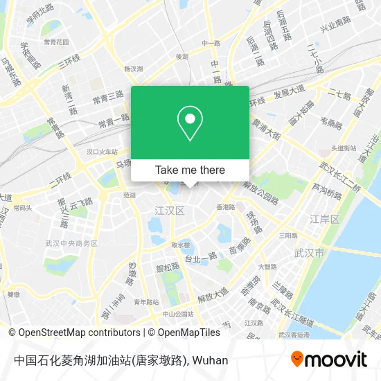 中国石化菱角湖加油站(唐家墩路) map