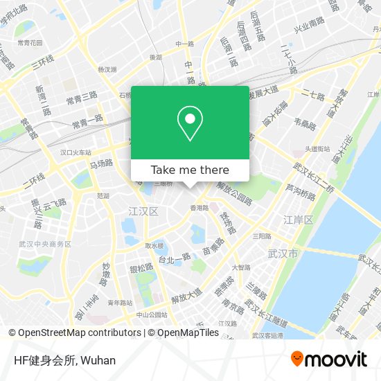 HF健身会所 map