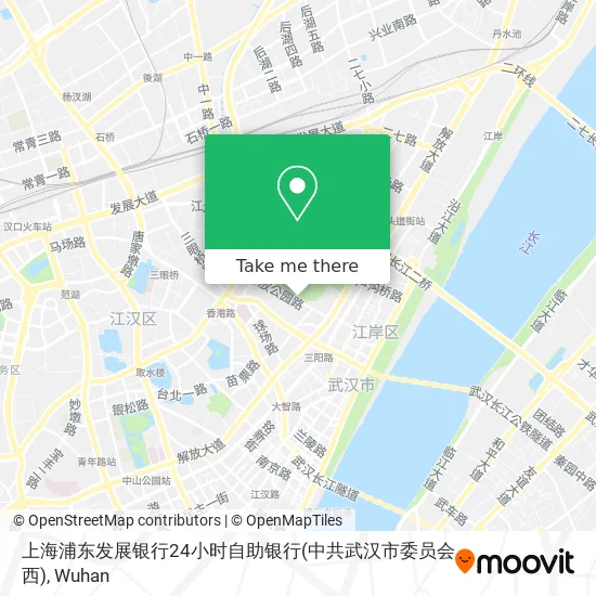 上海浦东发展银行24小时自助银行(中共武汉市委员会西) map