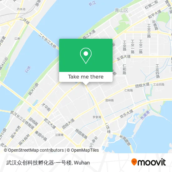 武汉众创科技孵化器-一号楼 map
