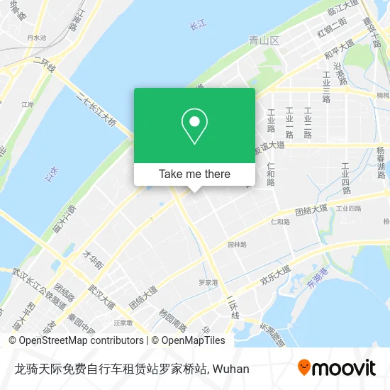 龙骑天际免费自行车租赁站罗家桥站 map