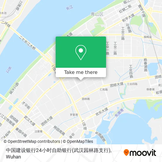 中国建设银行24小时自助银行(武汉园林路支行) map