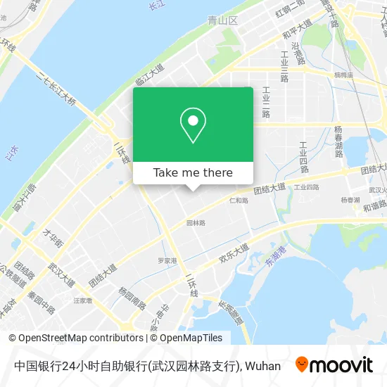 中国银行24小时自助银行(武汉园林路支行) map