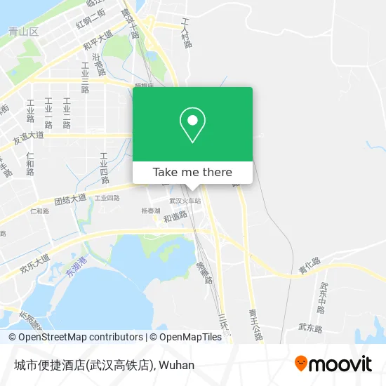 城市便捷酒店(武汉高铁店) map